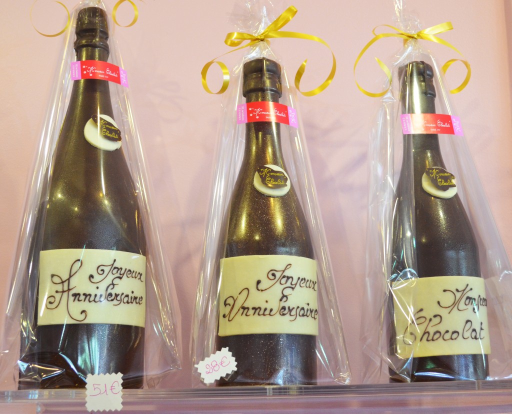 Bouteilles de Champagne en Chocolat