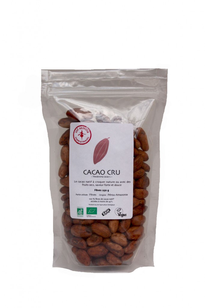 Cacao cru fèves 250 g V2