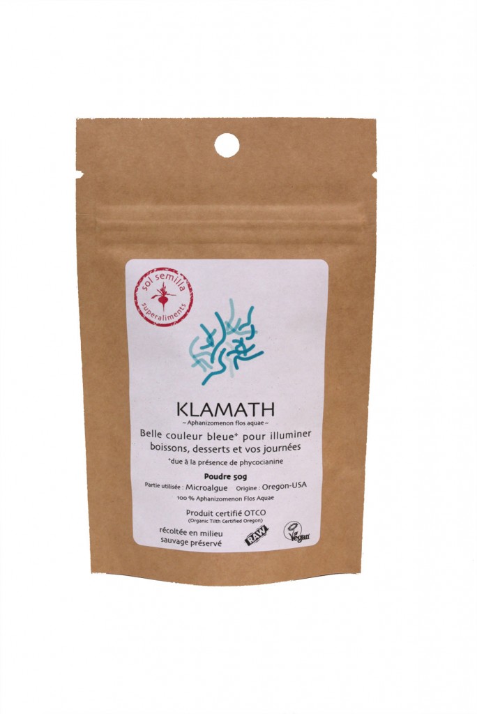Klamath crue Bio poudre 50 g Sol Semilla super aliment