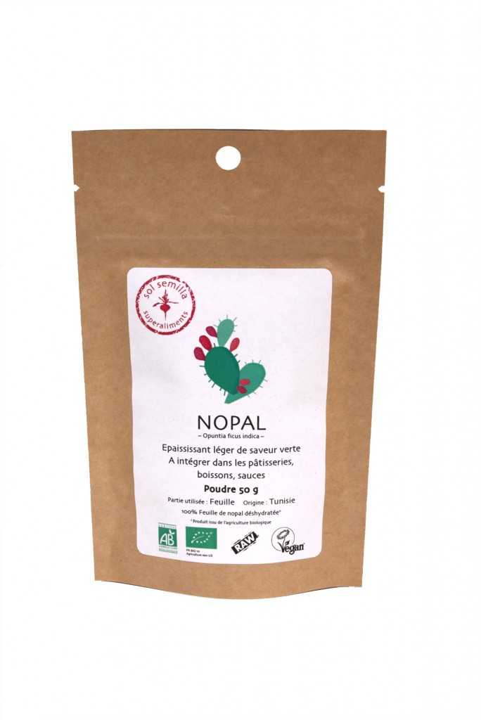 Nopal cru Bio 50 g Sol Semilla super aliment