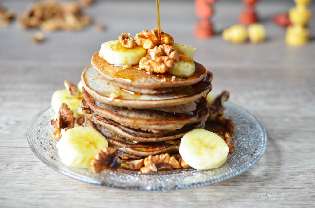 Pancakes Vegan et sirop d'érable