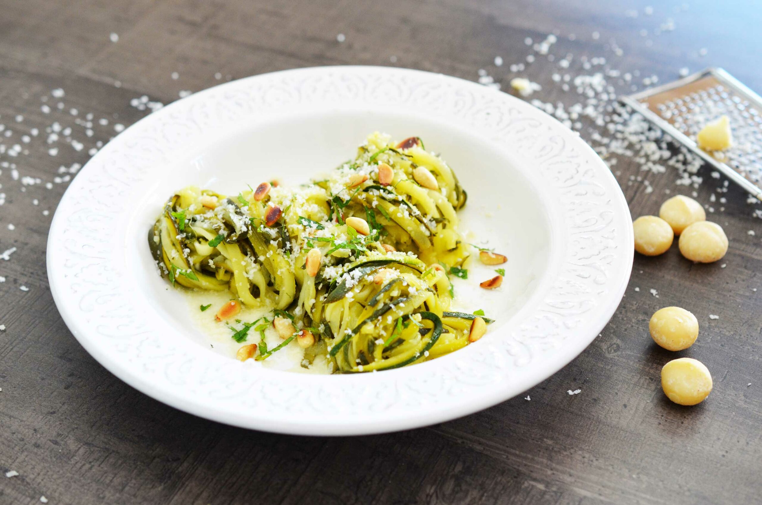 Tagliatelles aux tagliatelles de courgette pour 3 personnes